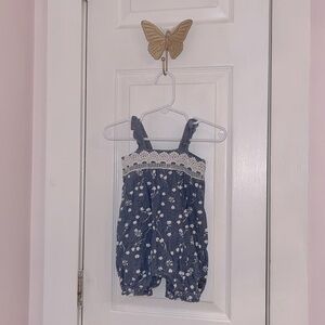 Lucky brand 6-9M jeans romper